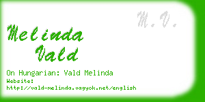 melinda vald business card